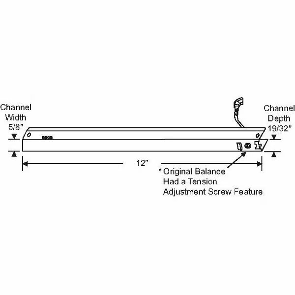 12in Channel Balance, Strybuc, Mfr#: 61-114